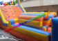 Sewed Inflatable Outdoor Play Equipment With Climbing Wall For Fun