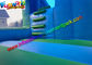 Blue Inflatable Bouncer Slide , Water - Proof Kids Outdoor Inflatable Slides