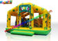 Good Quality Inflatable Jungle Combo , PVC Inflatable Castle Bouncer With Slide For Sale