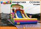 Clown Large Size Commercial Bounce House With Slide / Inflatable Kids Slide For Party
