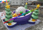 Customized Christmas Snowman Inflatable Dome Bouncer Jumping House With Tree